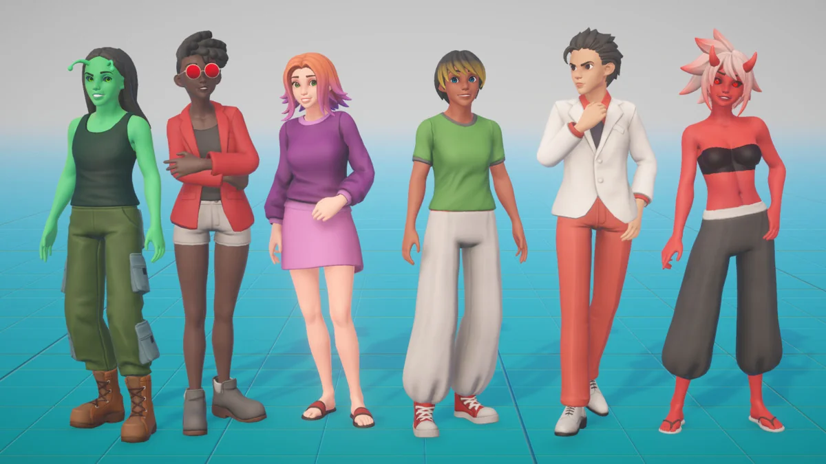 BoZo: Stylized Modular Characters – Base Pack asset