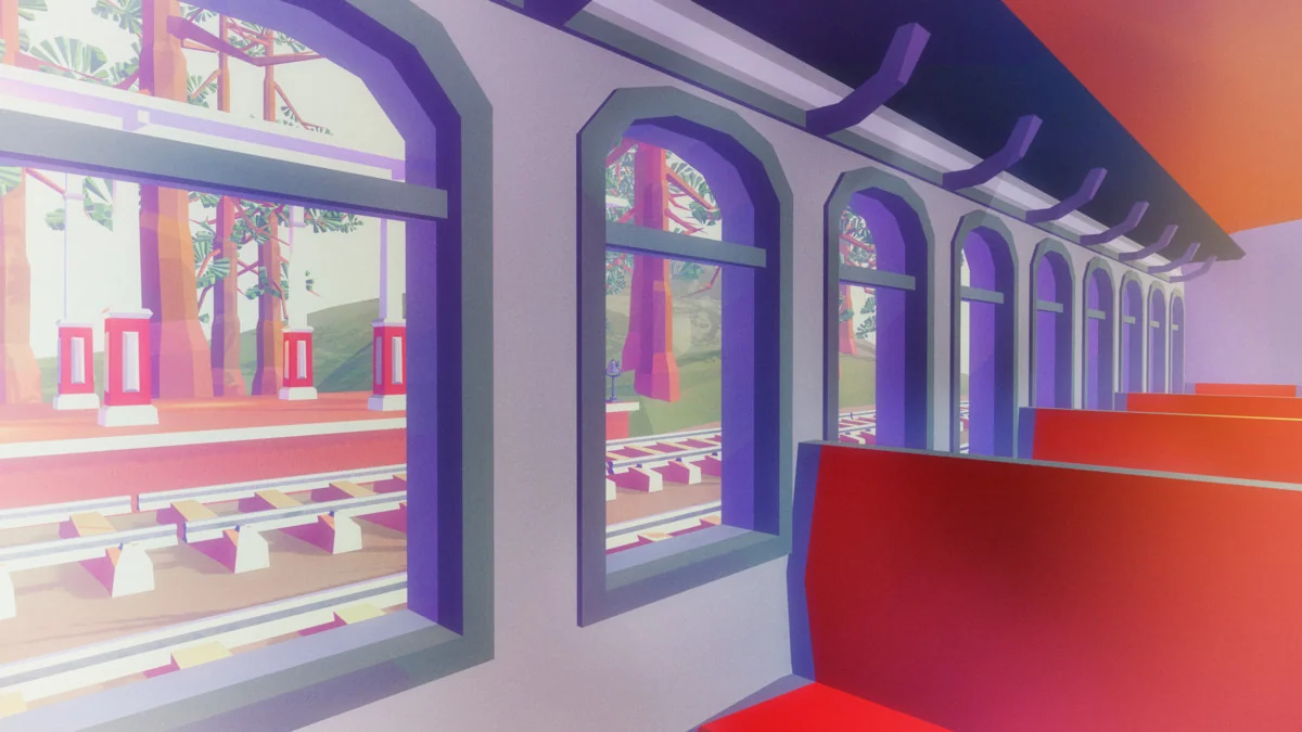 Steam Trains and Stations (Low Poly) asset