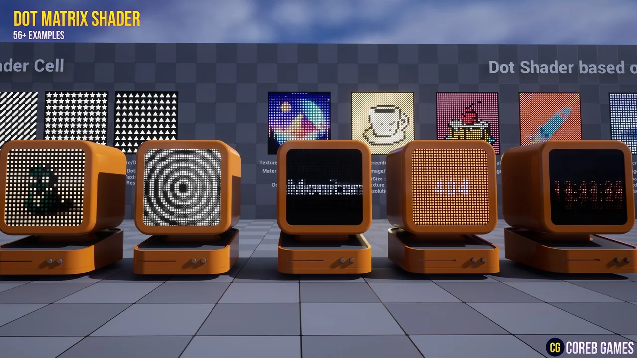 Dot Matrix Shader Pack asset