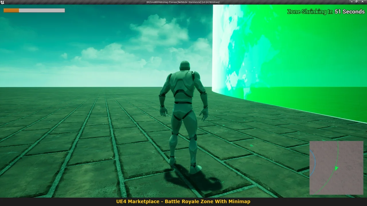 Battle Royale Zone With Minimap asset