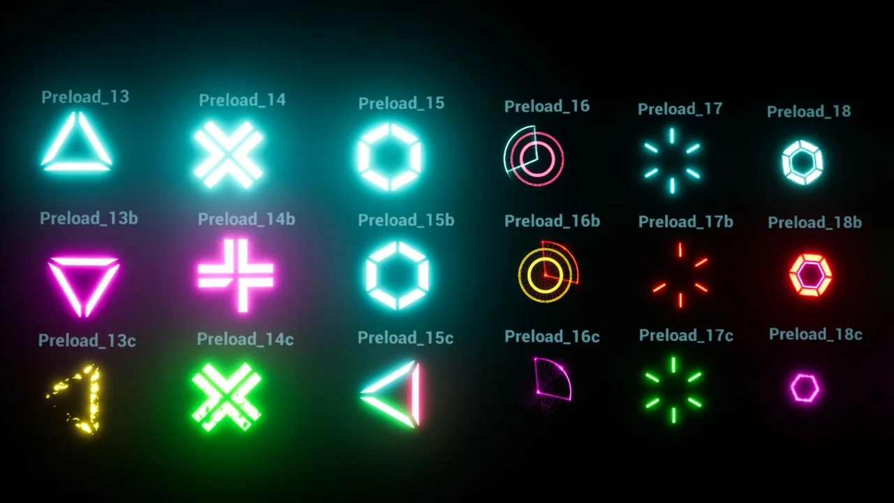 Preload materials asset