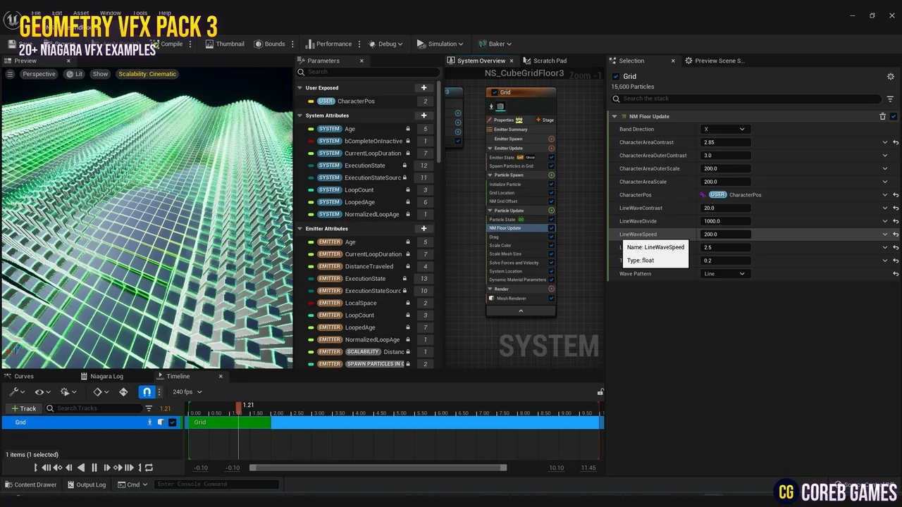 Geometry Floor VFX Pack 3 asset
