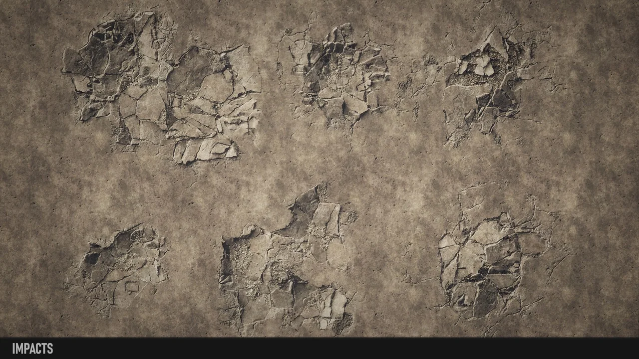 Concrete Damage Decals asset