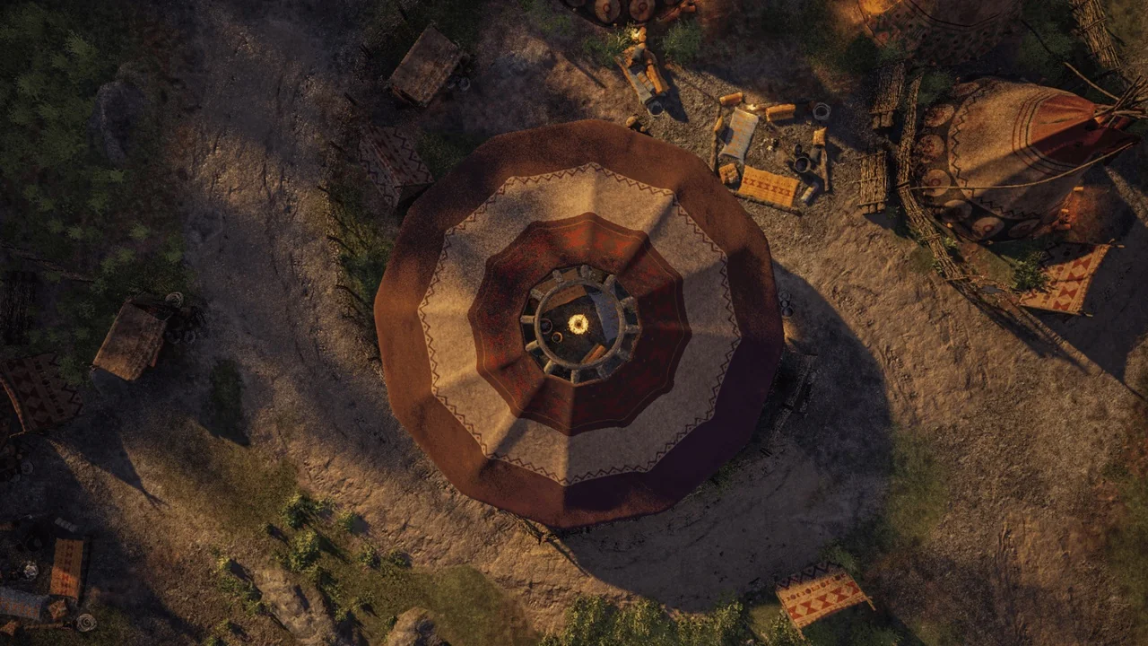 Native American Village (Village, Wild West Village, Mountains, Village) asset