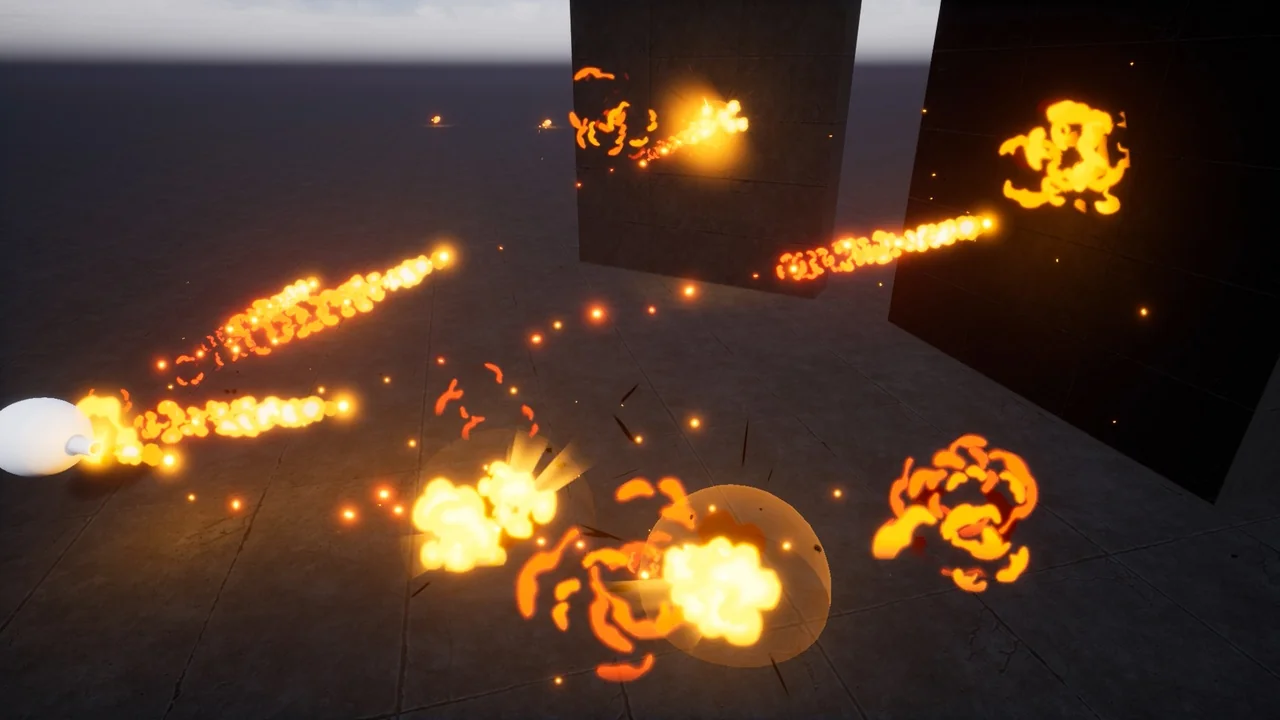 Niagara Toon Projectiles asset