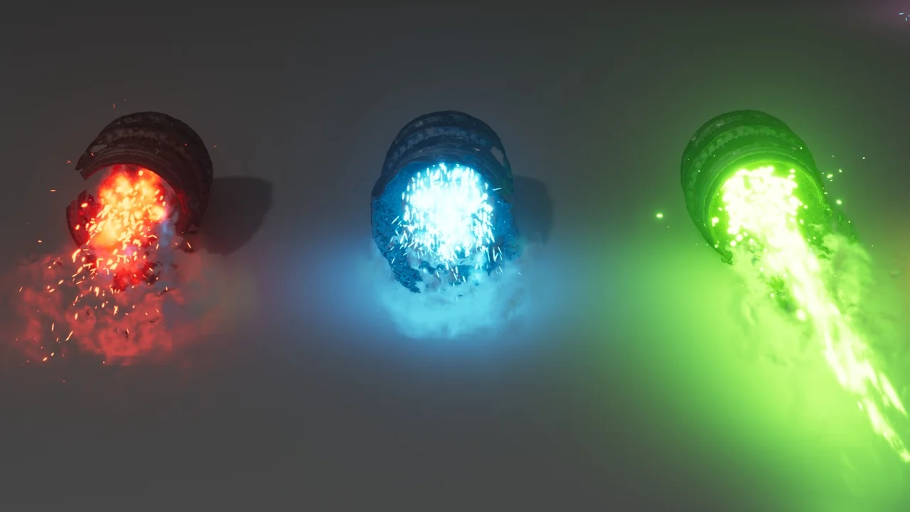 Rocket Thruster Exhaust FX asset