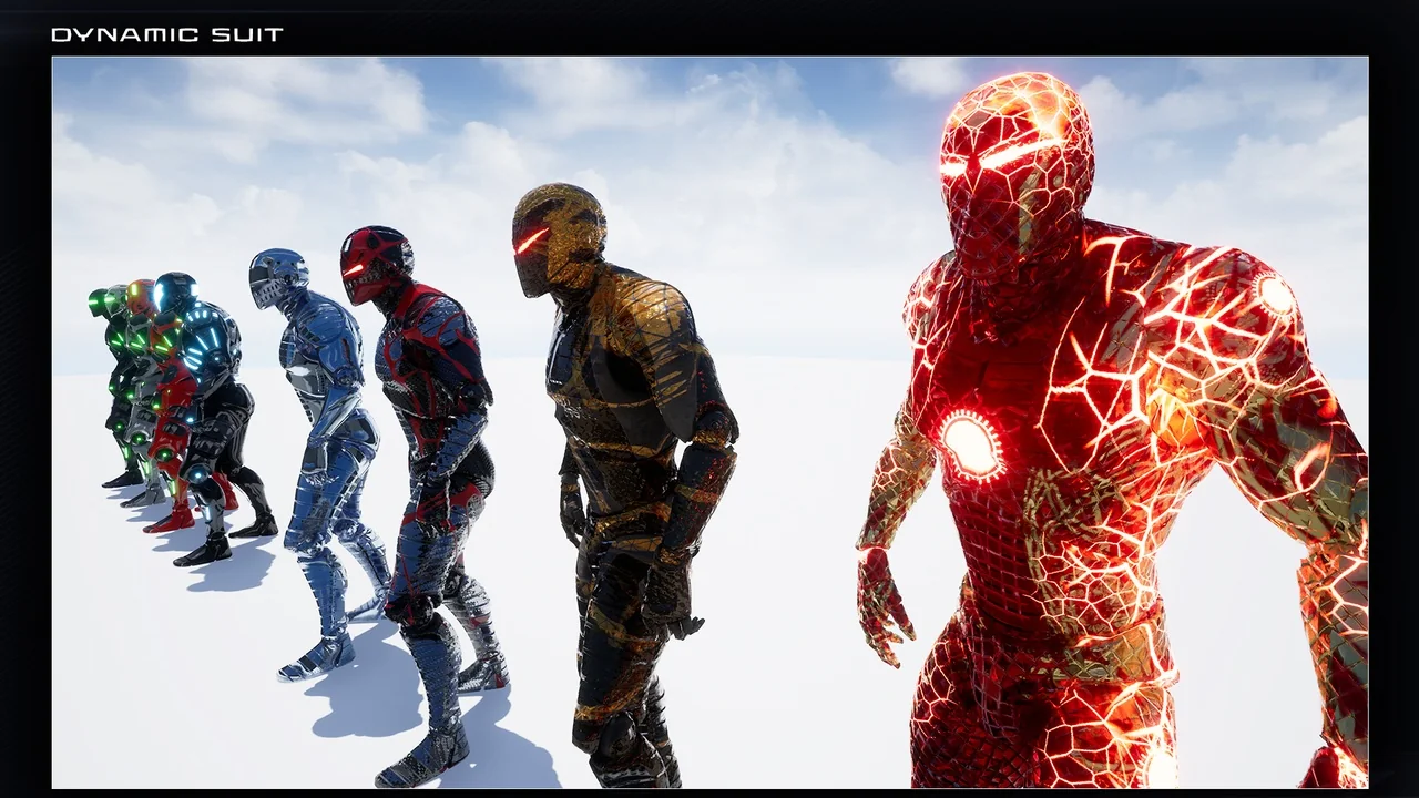 UE4 Mannequin Dynamic Suit Pack (PBR) asset