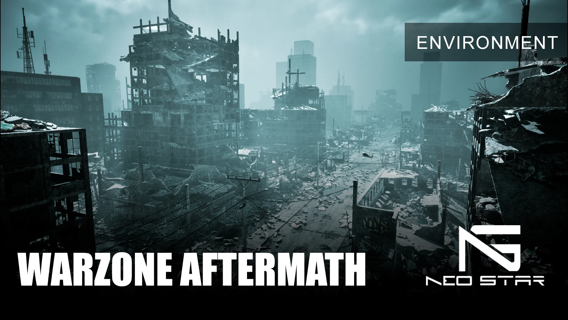 Warzone Aftermath - Destroyed Buildings Pack
