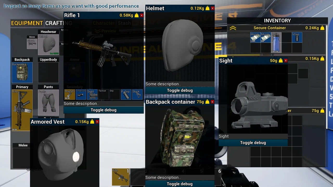 Advanced Jigsaw Inventory system asset