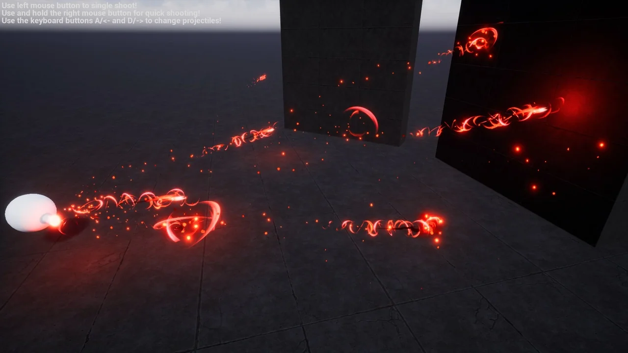 Niagara Projectiles Vol.1 asset