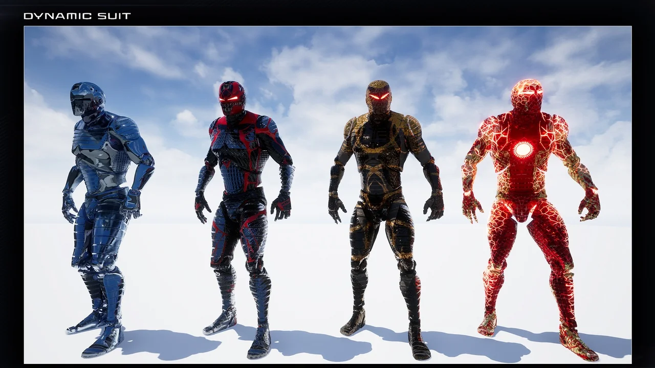 UE4 Mannequin Dynamic Suit Pack (PBR) asset