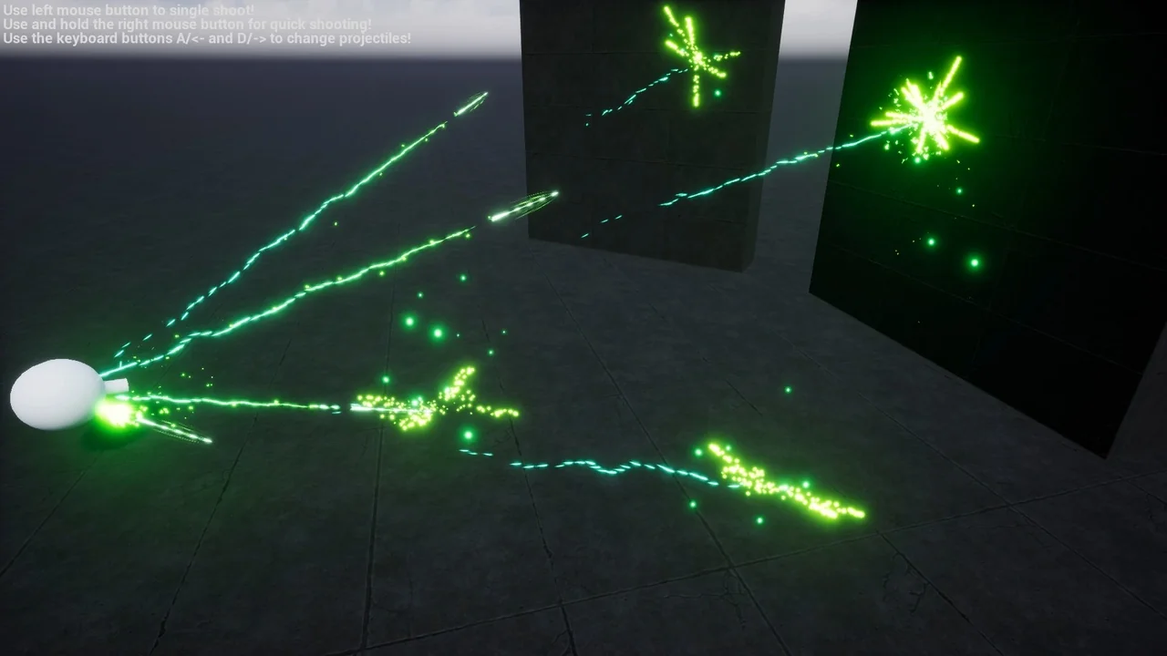 Niagara Projectiles Vol.1 asset