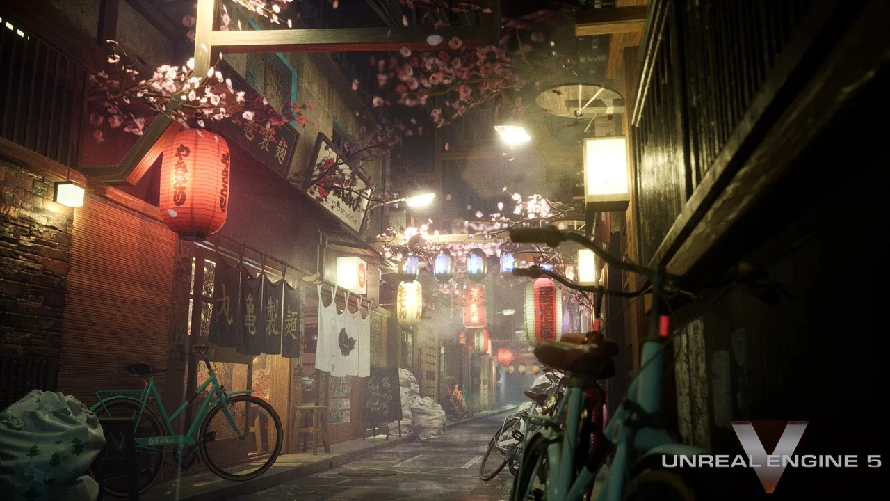 A Japanese alley environment pack asset