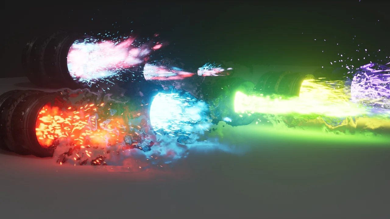 Rocket Thruster Exhaust FX asset