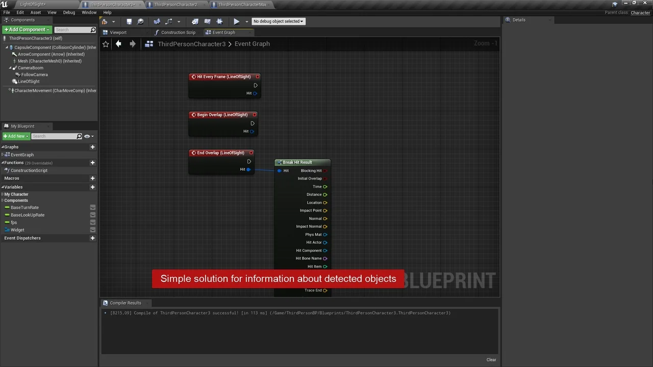 Line Of Sight. Dynamic mesh. asset