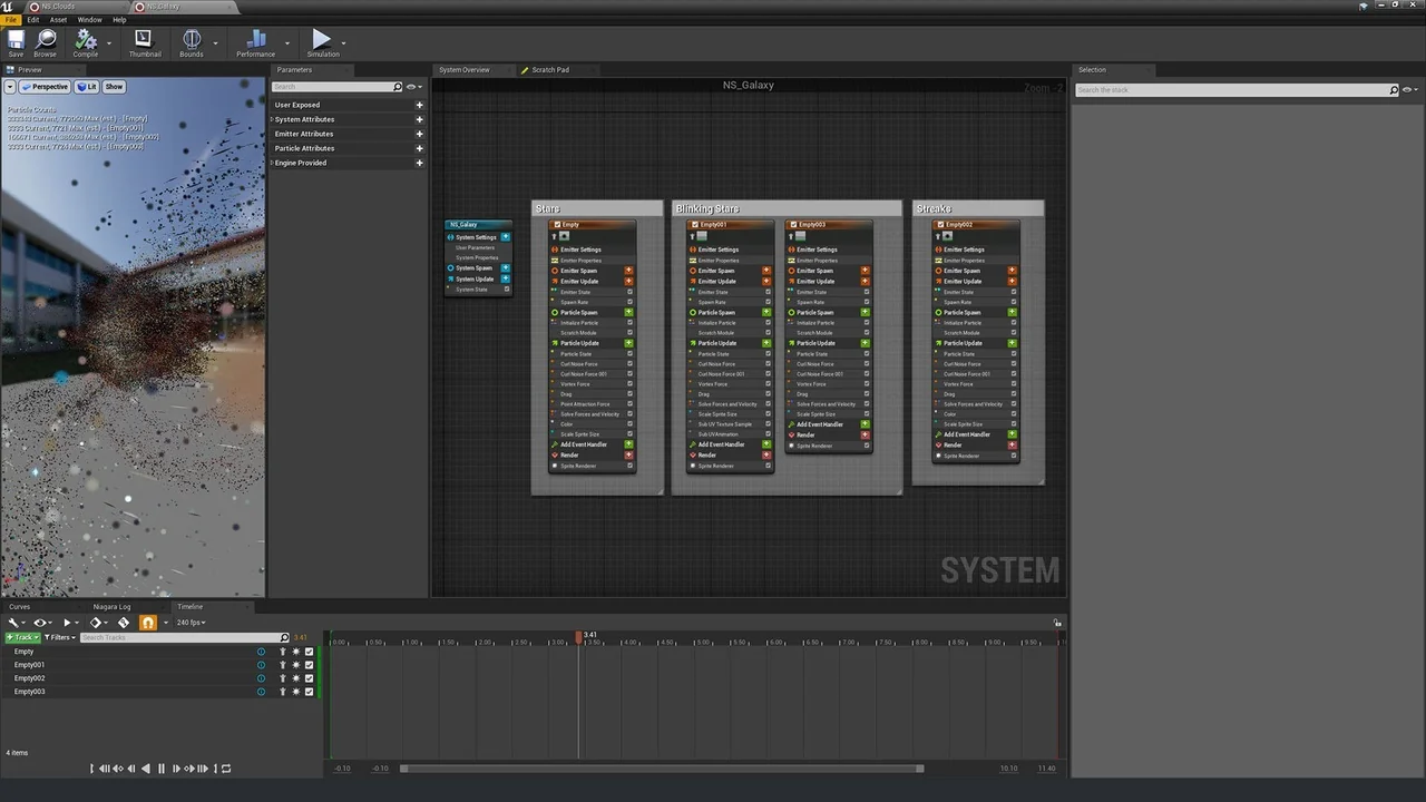 Niagara Galaxy asset