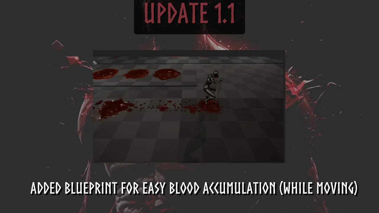 Realistic Blood VFX (Niagara Blood Effects, Blood VFX, Blood, Blood VFX) asset