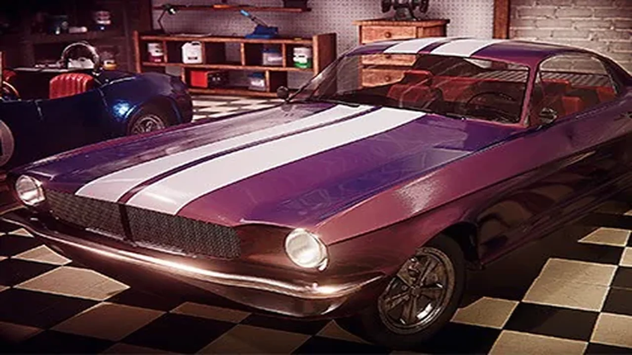 Retro american garage