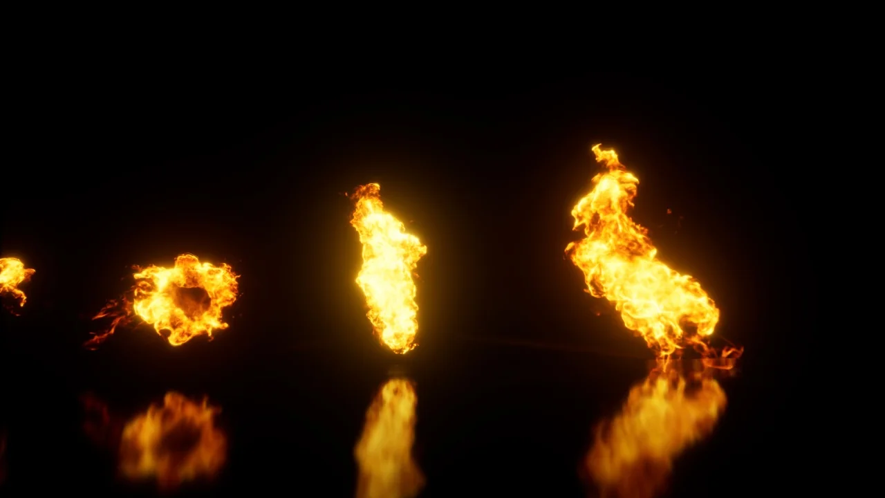 Real Fire Pack 2d Effect Pack asset