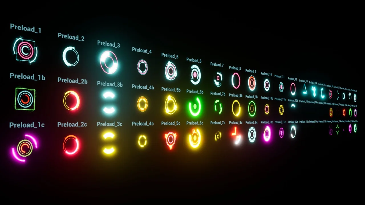 Preload materials asset