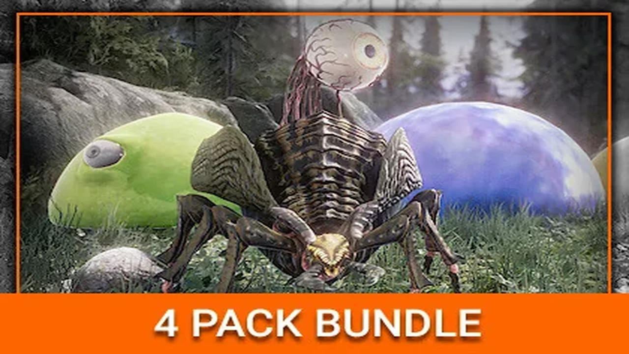 RPG Fantasy Monster Bundle #2 - 4 Characters Fantasy RPG