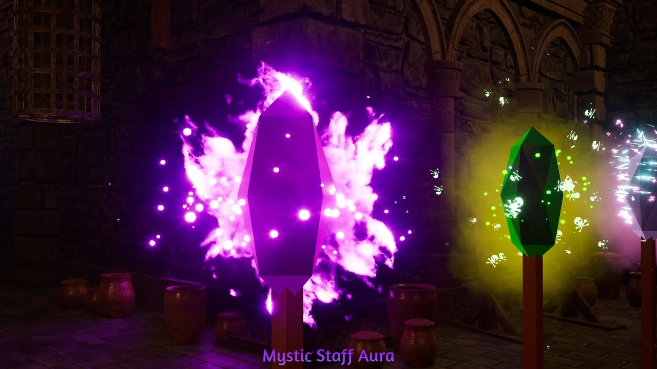 Magical Staff Auras VFX Pack asset