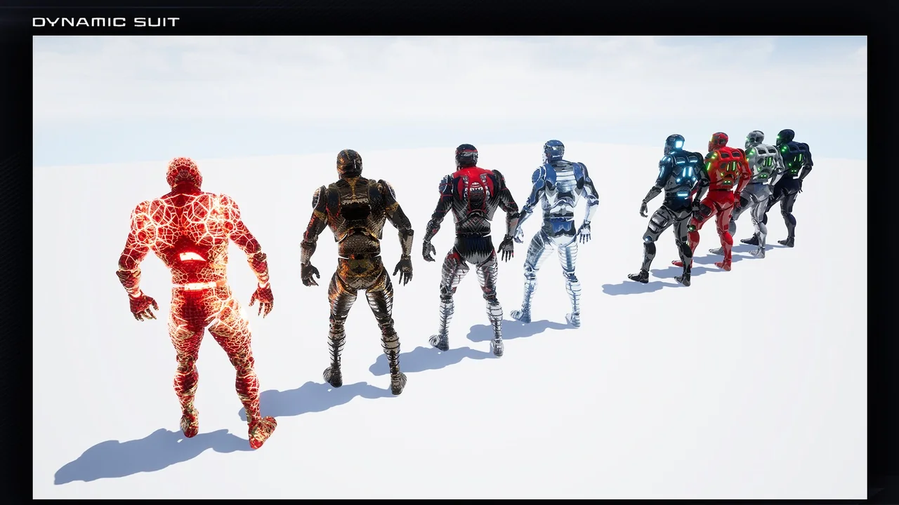 UE4 Mannequin Dynamic Suit Pack (PBR) asset