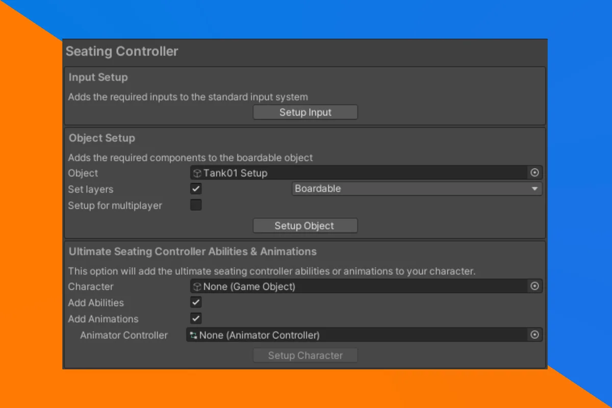 Ultimate Seating Controller asset