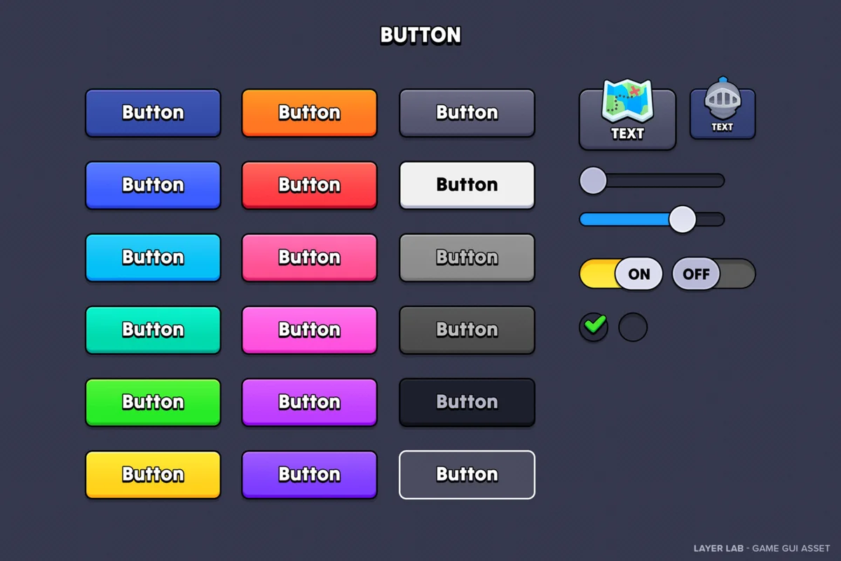 GUI – Casual Fantasy asset