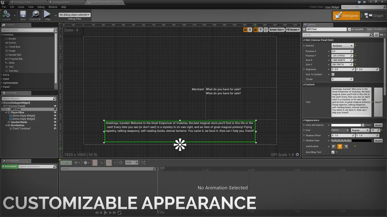 Dialogue Plugin asset