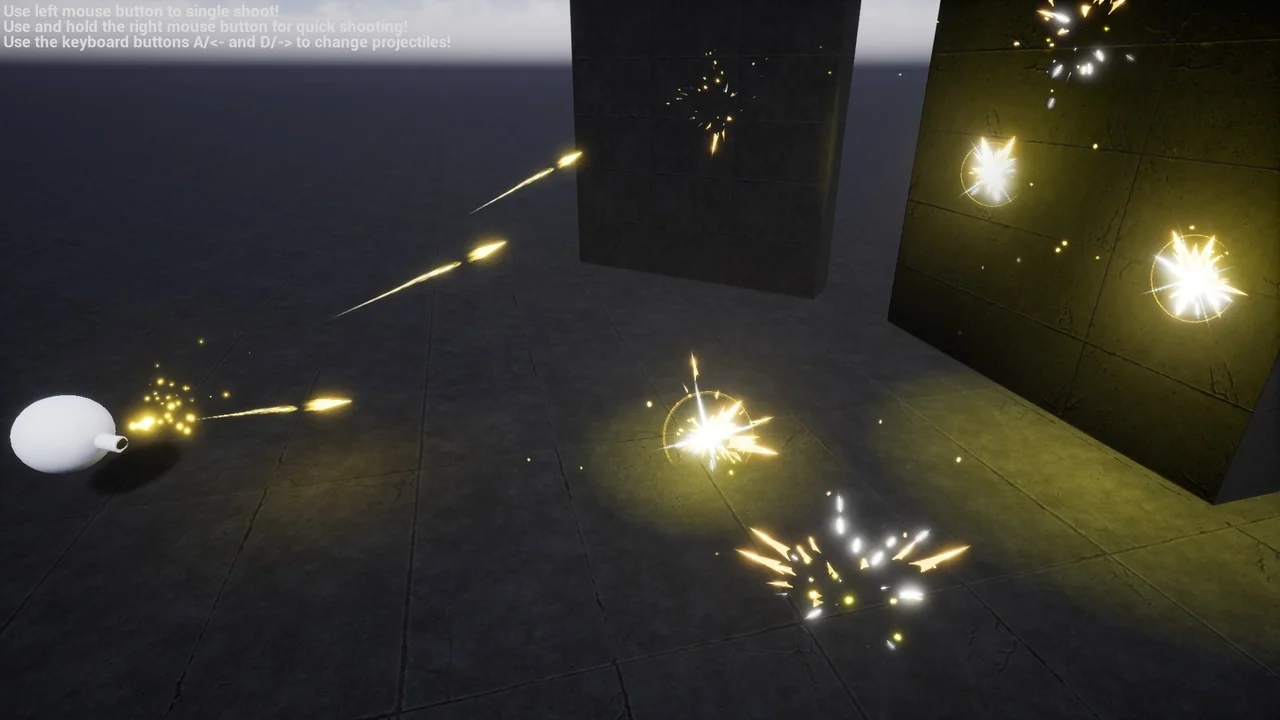 Niagara Projectiles Vol.1 asset