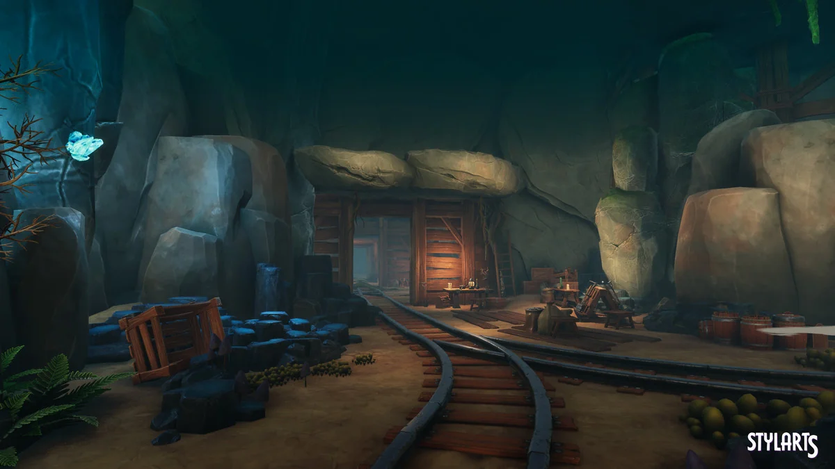 Stylized Lost Cave asset