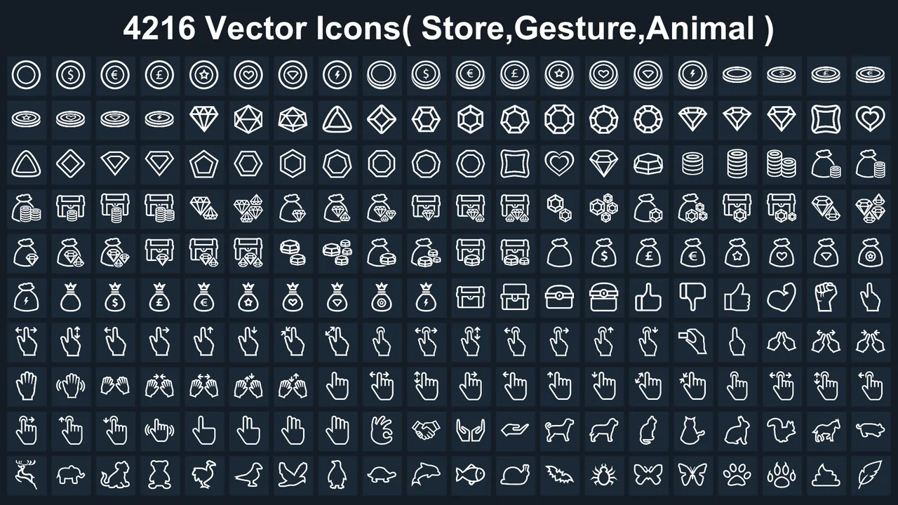 Clean Flat GUI Elements asset