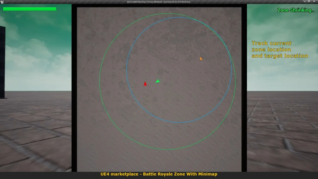 Battle Royale Zone With Minimap asset