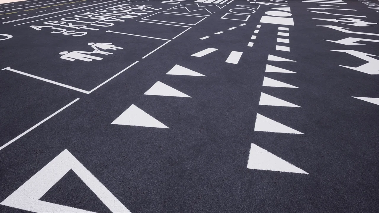 PROCEDURAL ROAD MARKINGS asset