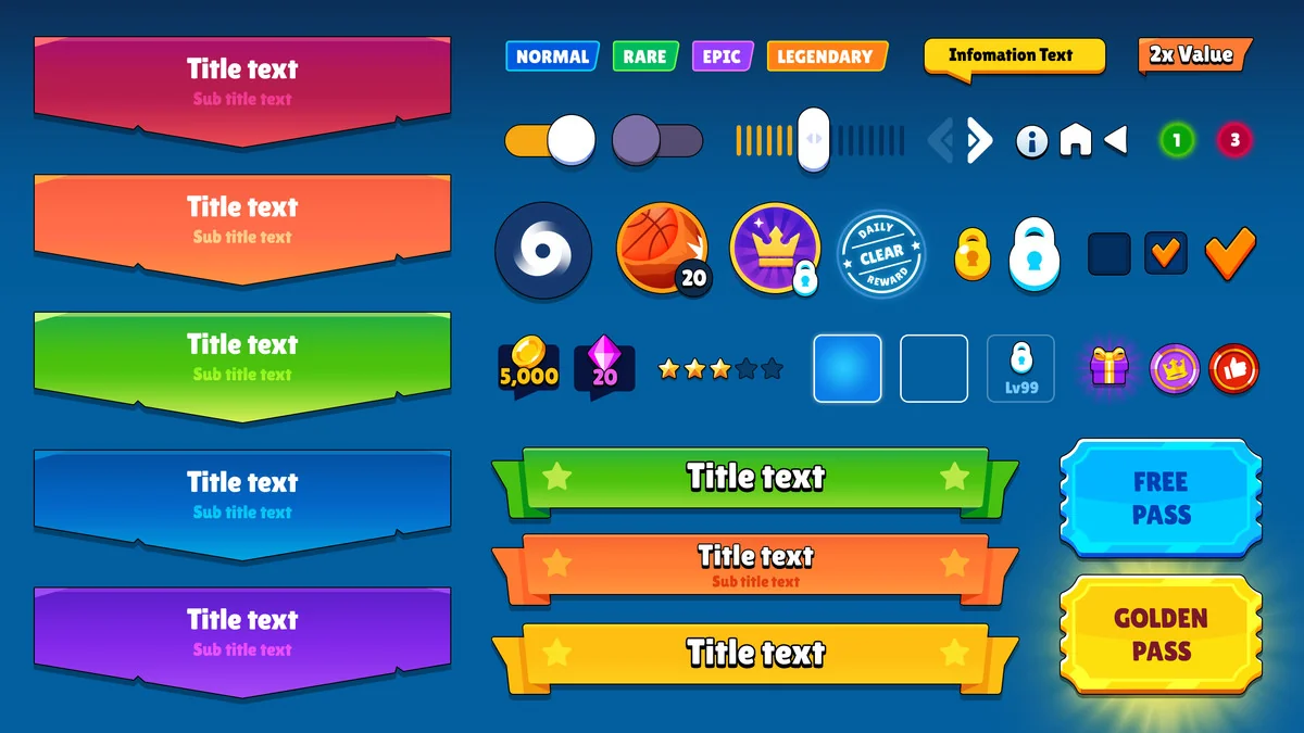 GUI Pro – Casual Game asset