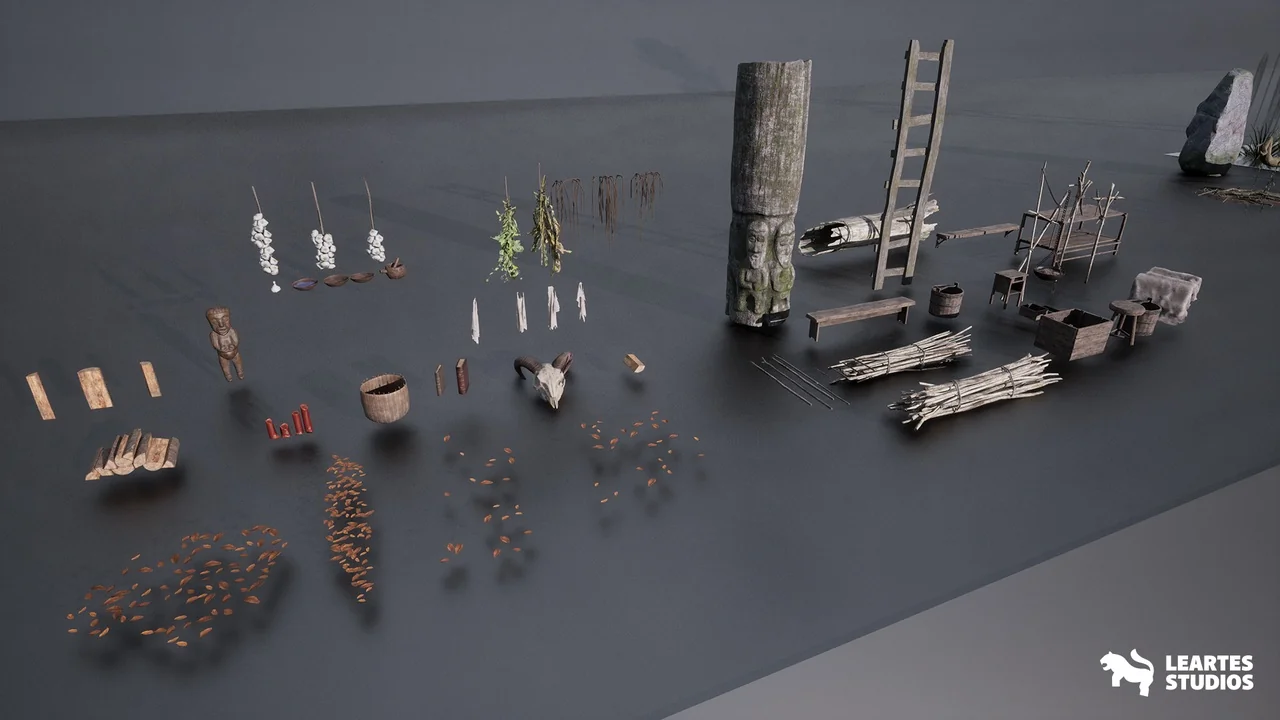 Witch Village Environment ( Witch Village Village Village House House Modular ) asset