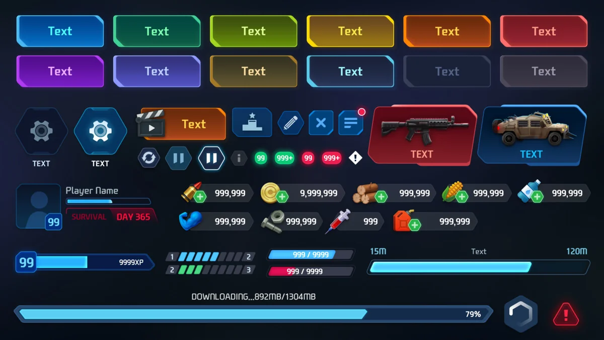 GUI Pro – Survival Clean asset