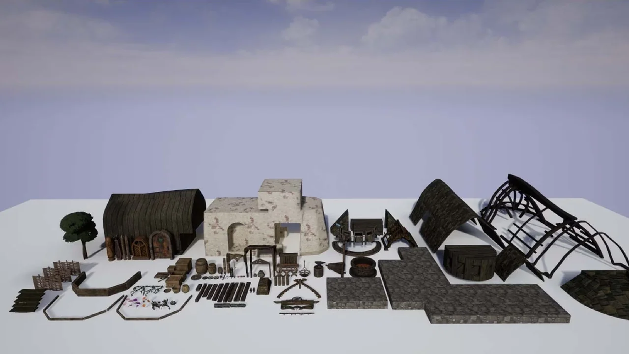 Stylized Viking Hut ( Stylized Stylized Stylized Viking Viking Hut Hut Forest ) asset