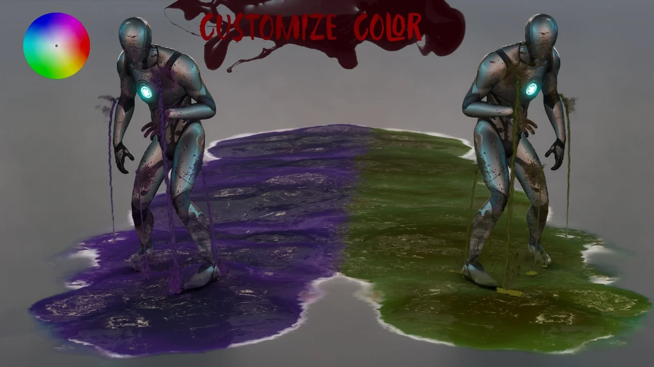 Realistic Blood VFX (Niagara Blood Effects, Blood VFX, Blood, Blood VFX) asset