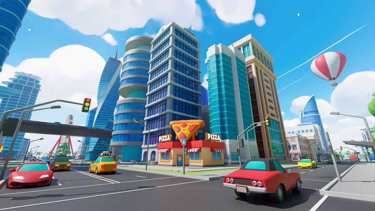 Megacity – Low Poly City 3D Models Pack asset