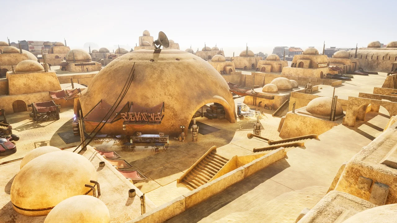 Desert Science Fiction City Modular Pack asset