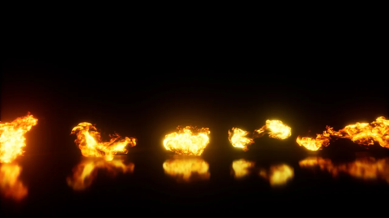 Real Fire Pack 2d Effect Pack asset