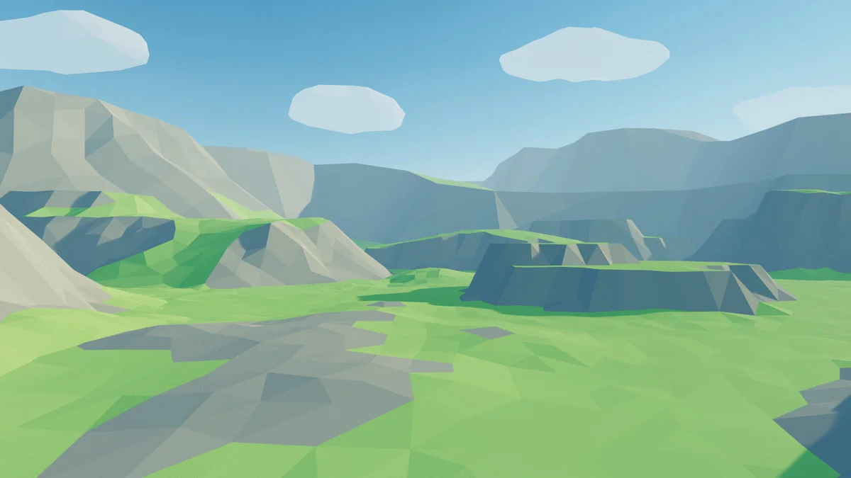Low Poly Modular Terrain Pack asset
