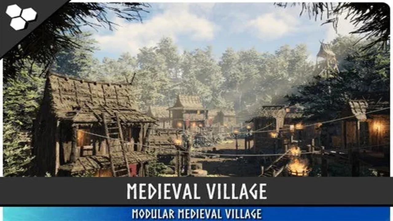 Modular Medieval Bandit Village (Medieval Village, Bandit village, Town)