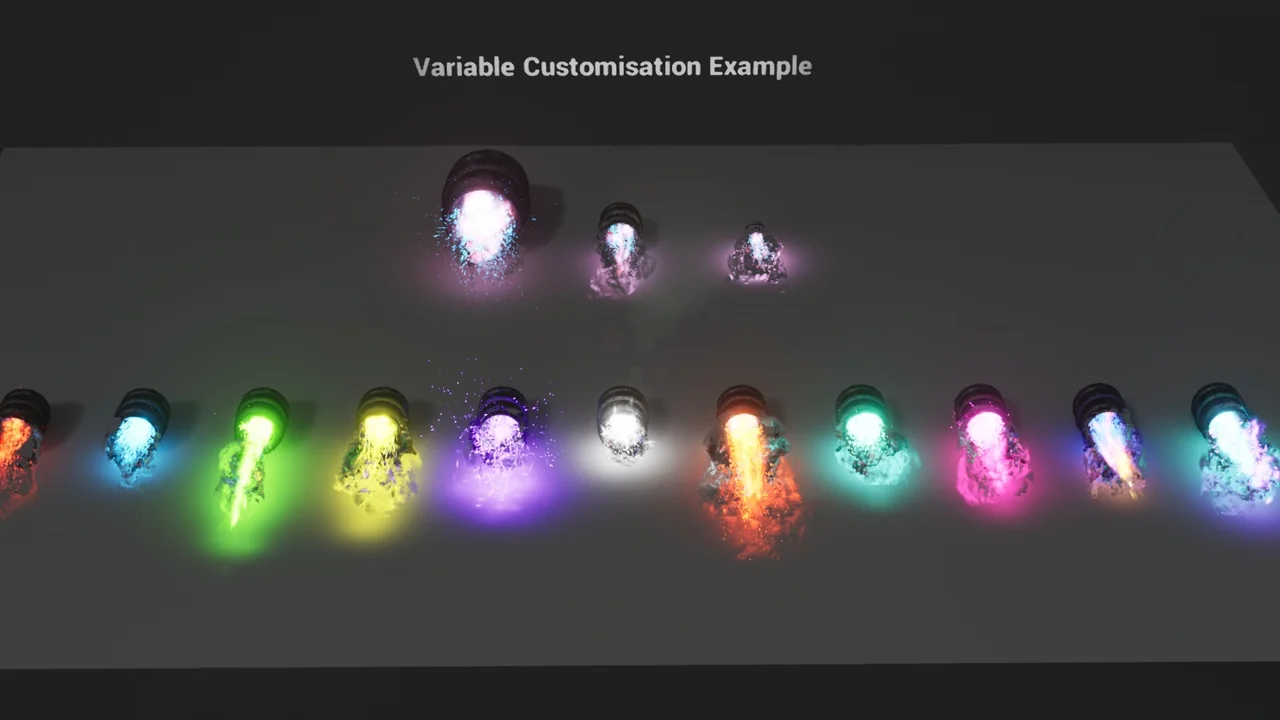 Rocket Thruster Exhaust FX asset