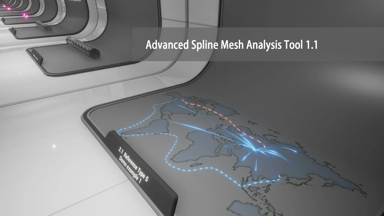 Advanced Spline Mesh Analysis Tool asset