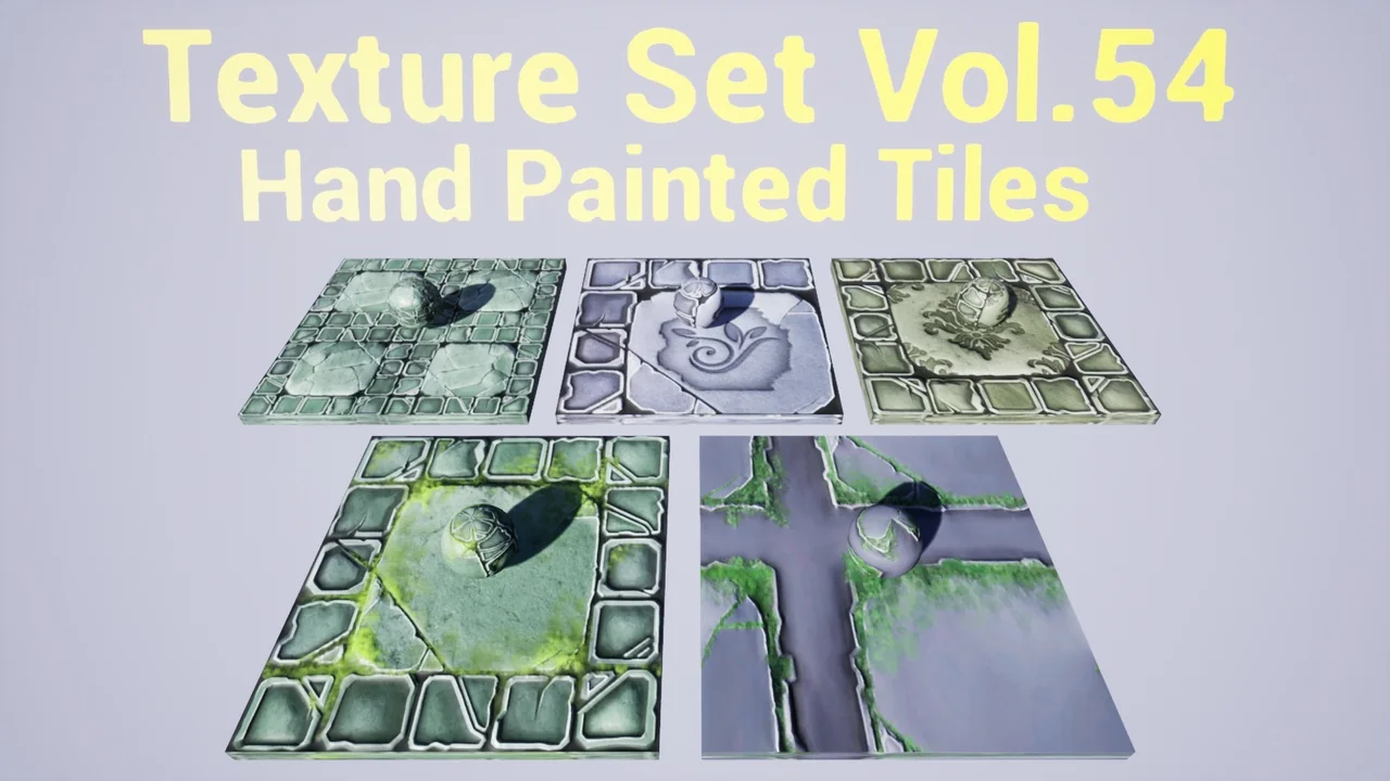 Tiles Vol.54 – Hand Painted Textures asset