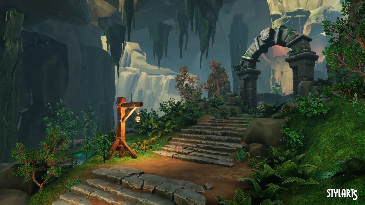 Stylized Lost Cave asset