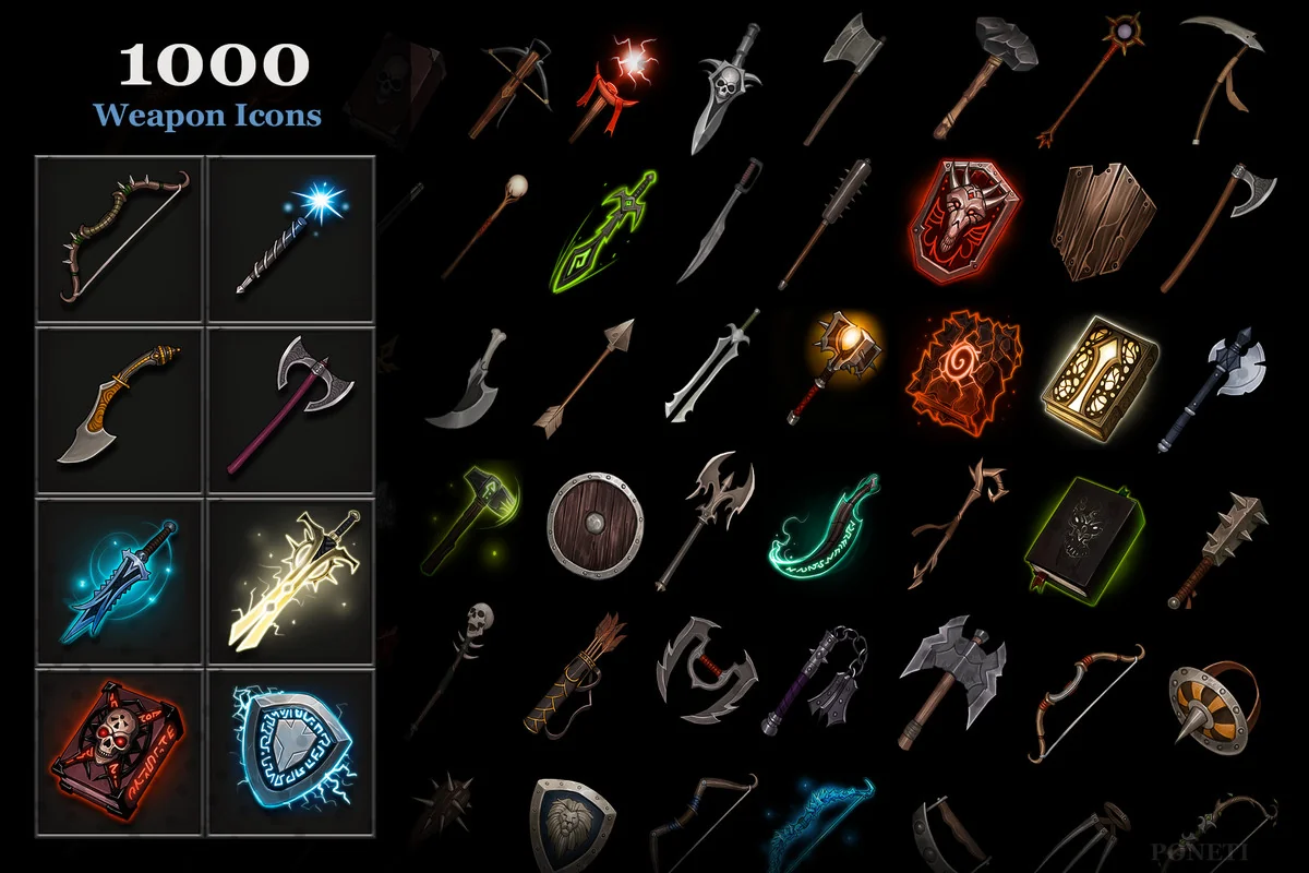 5000 Fantasy Icons asset